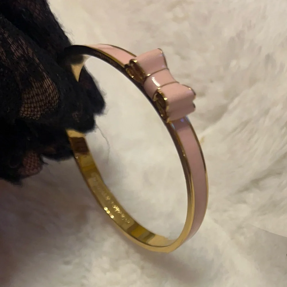 Kate Spade New York Pink and Gold Bow Bracelet